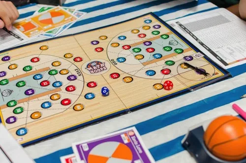 NBA Math Hoops board game