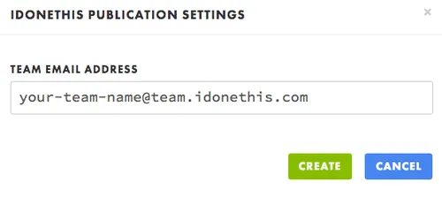 Draft to iDoneThis settings