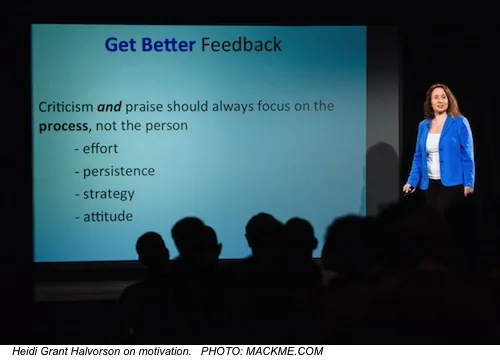 Heidi Grant Halvorson at the 99U Pop-Up School