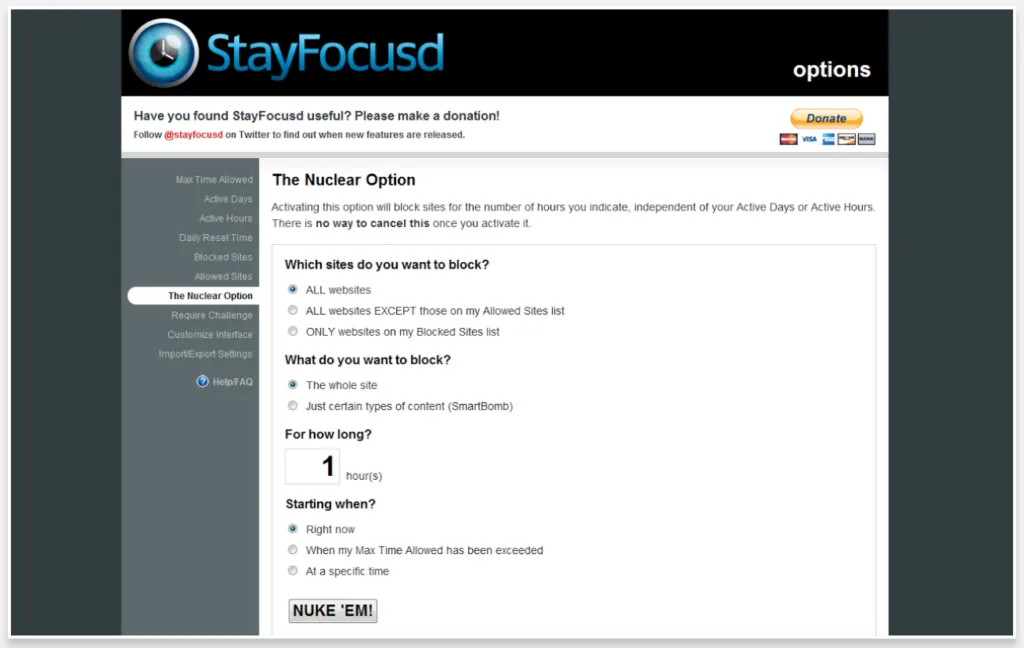 StayFocusd