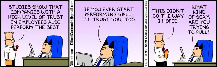 trust but verify Dilbert