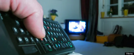 Watching TV After Work